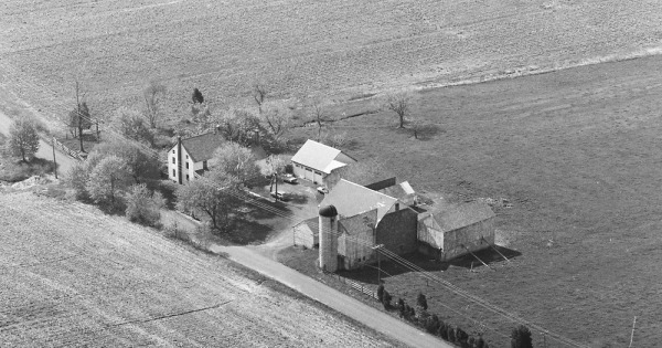 Vintage Aerial photo from 1982 in Bucks County, PA
