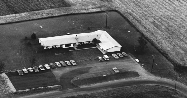 Vintage Aerial photo from 1972 in Gratiot County, MI