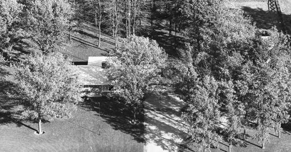 Vintage Aerial photo from 1972 in Gratiot County, MI