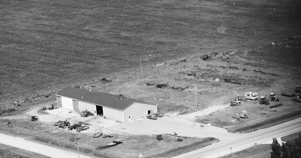 Vintage Aerial photo from 1988 in Huron County, MI