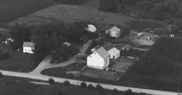 Vintage Aerial photo from 1981 in Jefferson County, IA
