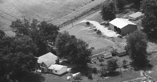 Vintage Aerial photo from 1973 in Greene County, IN