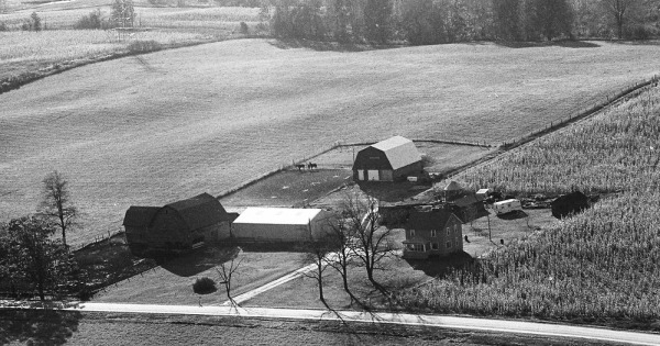 Vintage Aerial photo from 1972 in Kent County, MI
