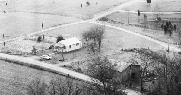Vintage Aerial photo from 1982 in Grayson County, KY