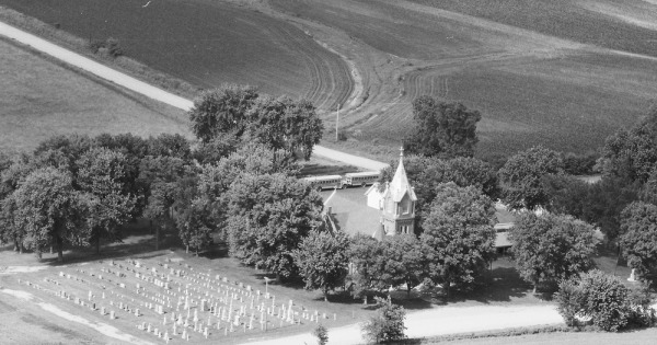 Vintage Aerial photo from 1984 in Warren County, IA