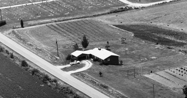 Vintage Aerial photo from 1983 in Randolph County, IL