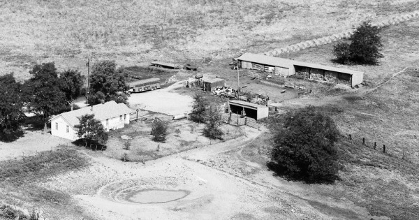 Vintage Aerial photo from 1983 in Cass County, MO