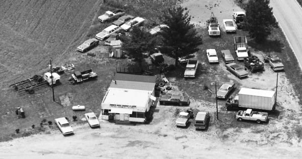 Vintage Aerial photo from 1987 in Banks County, GA