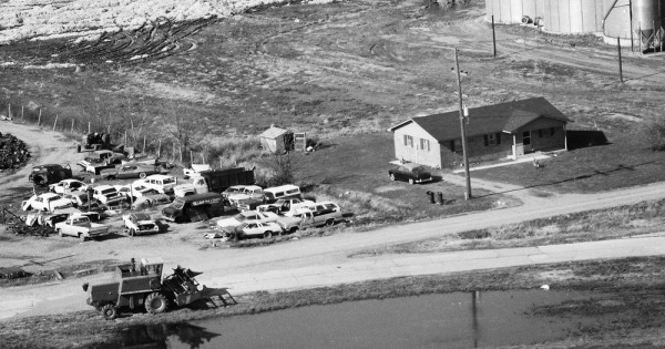 Vintage Aerial photo from 1984 in Pemiscot County, MO