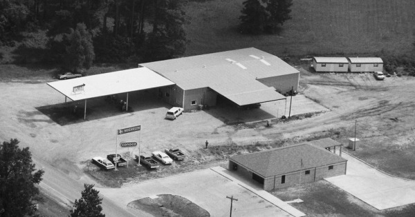 Vintage Aerial photo from 1986 in Sabine Parish, LA