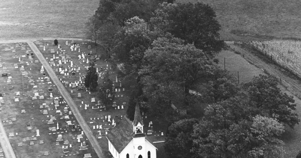 Vintage Aerial photo from 1972 in Baltimore County, MD