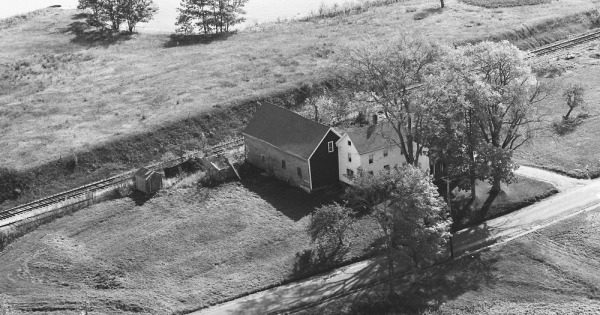 Vintage Aerial photo from 1963 in Lincoln County, ME