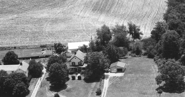 Vintage Aerial photo from 1991 in Prince Edward County, VA