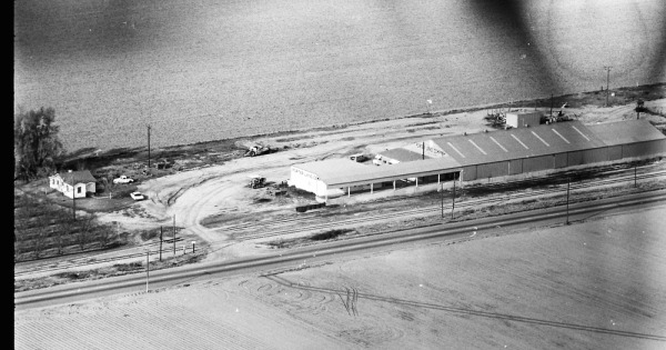 Vintage Aerial photo from 1965 in Kern County, CA