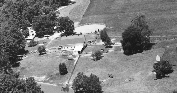 Vintage Aerial photo from 1990 in King William County, VA
