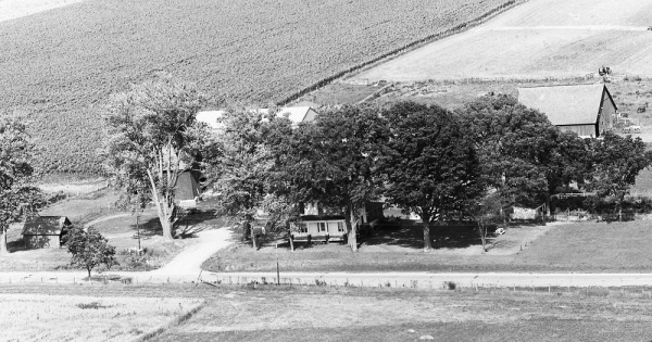 Vintage Aerial photo from 1970 in McDonough County, IL