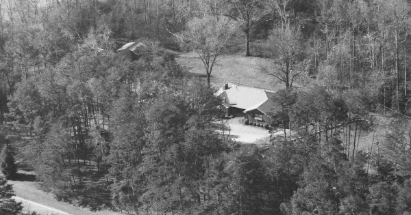 Vintage Aerial photo from 1995 in Habersham County, GA