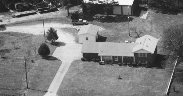 Vintage Aerial photo from 1987 in Barrow County, GA