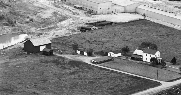 Vintage Aerial photo from 1964 in Tuscarawas County, OH