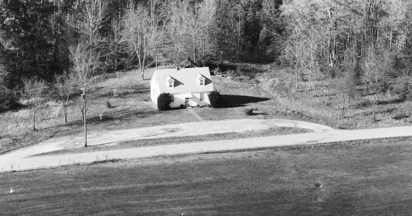 Vintage Aerial photo from 1983 in Prince Edward County, VA