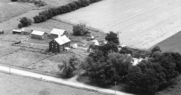 Vintage Aerial photo from 1967 in Adams County, IL
