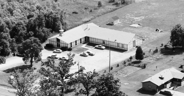 Vintage Aerial photo from 1983 in Livingston County, MI