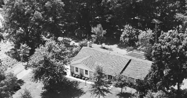 Vintage Aerial photo from 1982 in Huntington County, IN