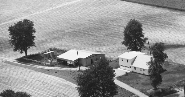 Vintage Aerial photo from 1973 in Greene County, IN