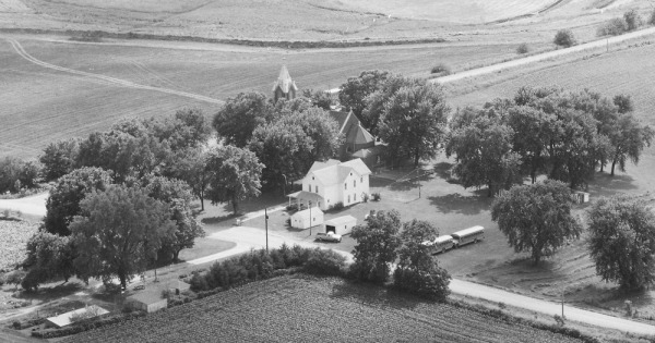 Vintage Aerial photo from 1984 in Warren County, IA