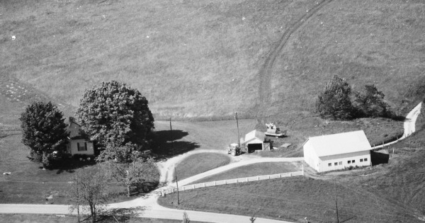Vintage Aerial photo from 1985 in Shelby County, KY