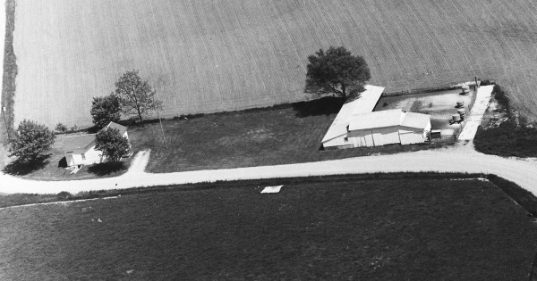 Vintage Aerial photo from 1972 in Wabash County, IN
