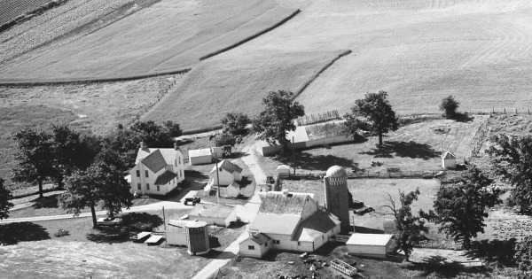 Vintage Aerial photo from 1967 in Scott County, MN