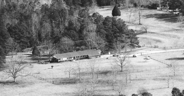Vintage Aerial photo from 1992 in Lee County, AL