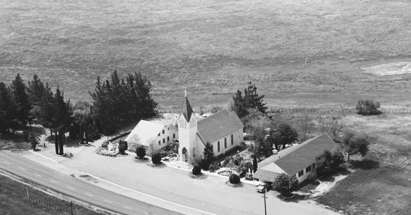 Vintage Aerial photo from 1969 in Shasta County, CA
