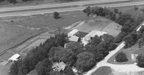 Vintage Aerial photo from 1983 in Grundy County, IL