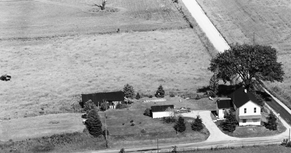 Vintage Aerial photo from 1968 in Morrow County, OH
