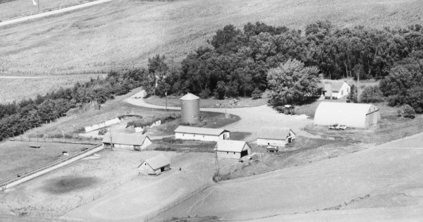 Vintage Aerial photo from 1984 in Burt County, NE