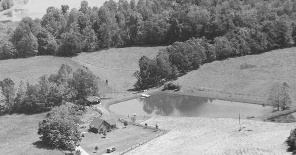 Vintage Aerial photo from 1996 in Charlotte County, VA