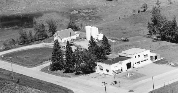 Vintage Aerial photo from 1969 in Minnehaha County, SD
