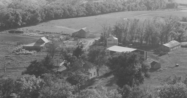 Vintage Aerial photo from 1980 in Nodaway County, MO