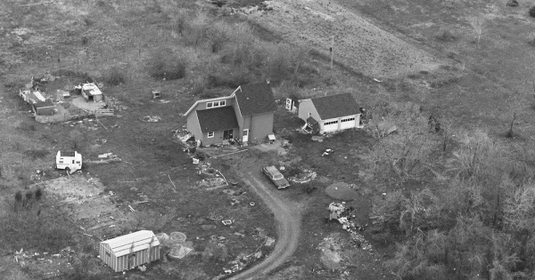 Vintage Aerial photo from 1982 in Bucks County, PA