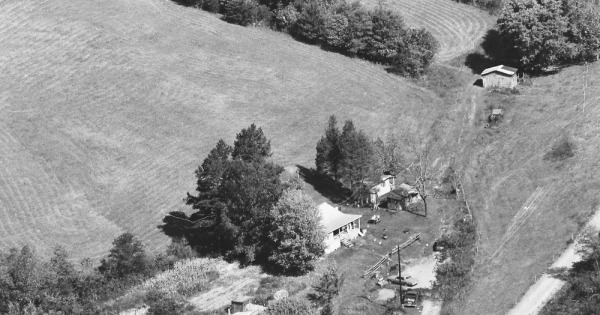 Vintage Aerial photo from 1987 in Lee County, VA