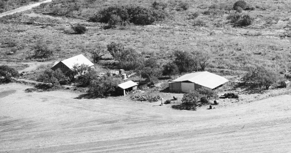 Vintage Aerial photo from 1987 in Concho County, TX