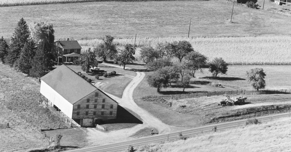 Vintage Aerial photo from 1978 in Somerset County, PA