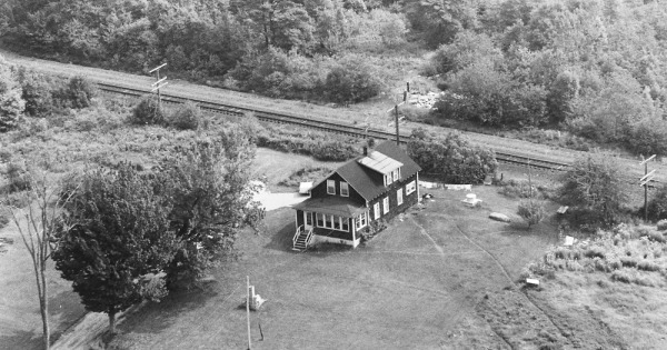 Vintage Aerial photo from 1969 in York County, ME