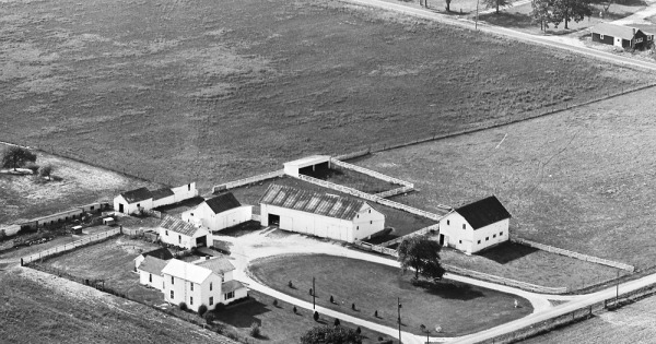 Vintage Aerial photo from 1963 in Marion County, OH