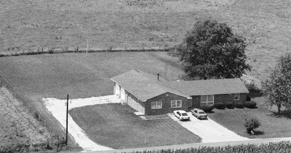 Vintage Aerial photo from 1985 in Monroe County, IN