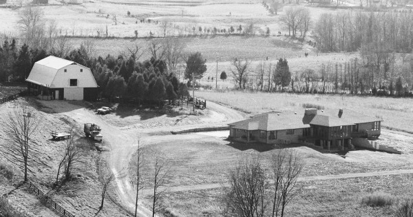Vintage Aerial photo from 1977 in Barren County, KY