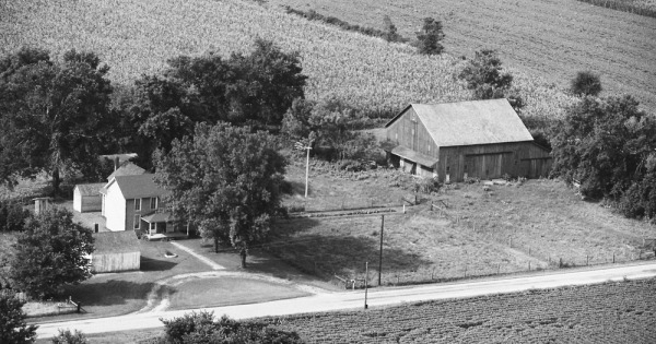 Vintage Aerial photo from 1979 in Shelby County, IN