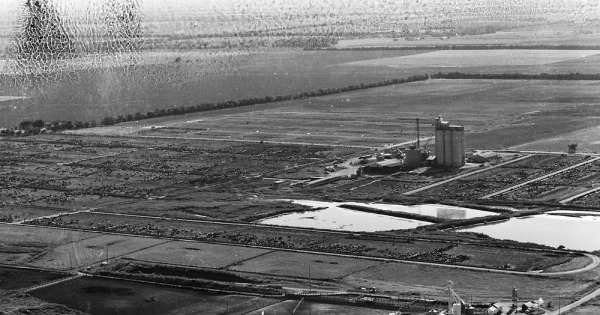 Vintage Aerial photo from 1968 in Butler County, KS